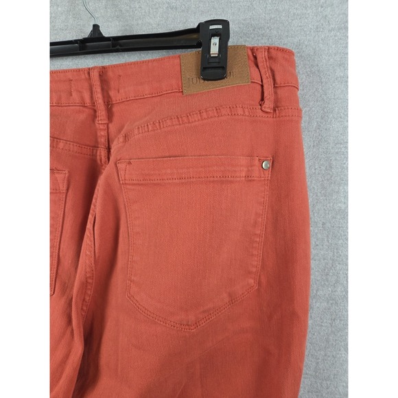 JUDY BLUE Jeans 18W Garment Dyed Rust Orange Flare Bootcut Stretch Comfort - Picture 4 of 11